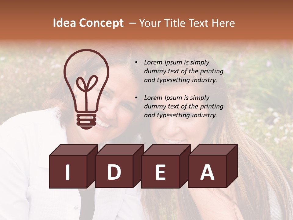 Women Parent Toothy Smile PowerPoint Template