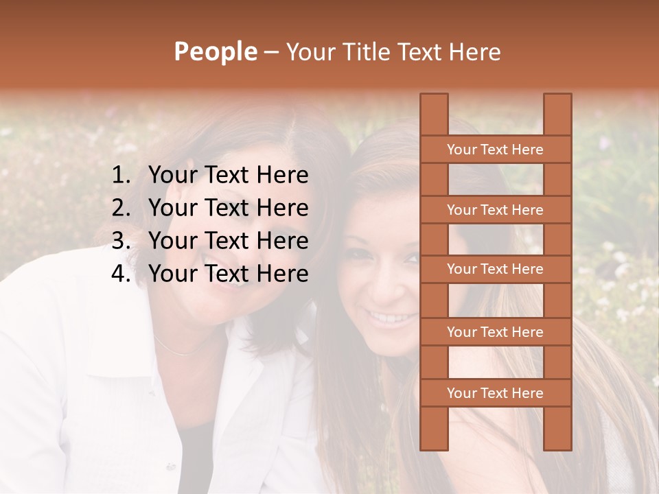 Women Parent Toothy Smile PowerPoint Template