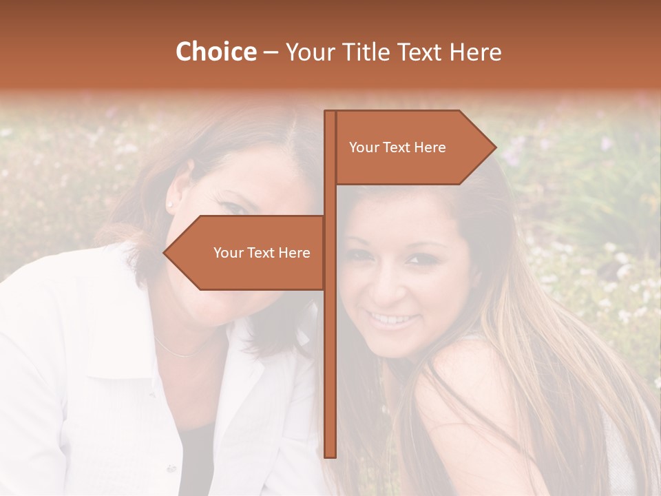 Women Parent Toothy Smile PowerPoint Template