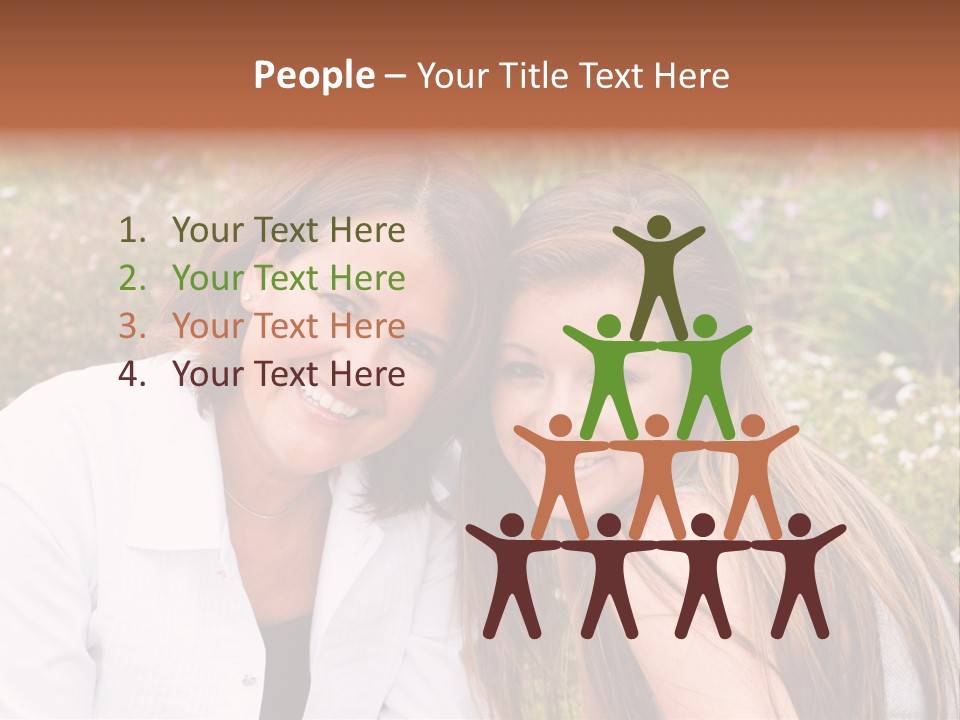 Women Parent Toothy Smile PowerPoint Template