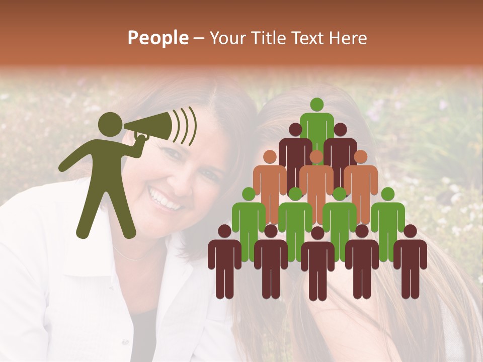 Women Parent Toothy Smile PowerPoint Template