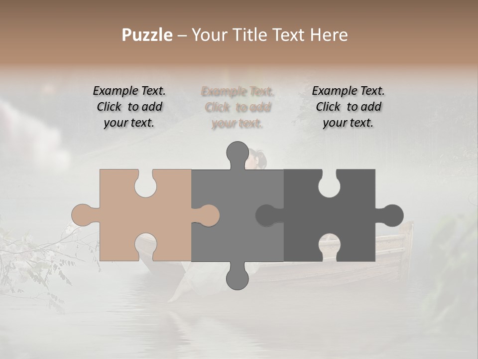 Lady Nostalgic Mountains PowerPoint Template