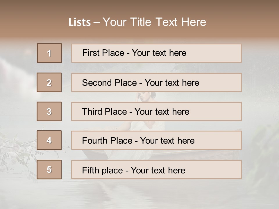 Lady Nostalgic Mountains PowerPoint Template