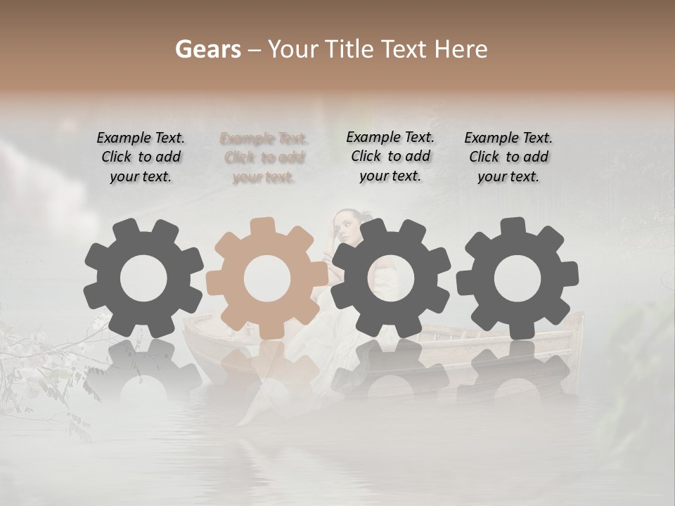 Lady Nostalgic Mountains PowerPoint Template