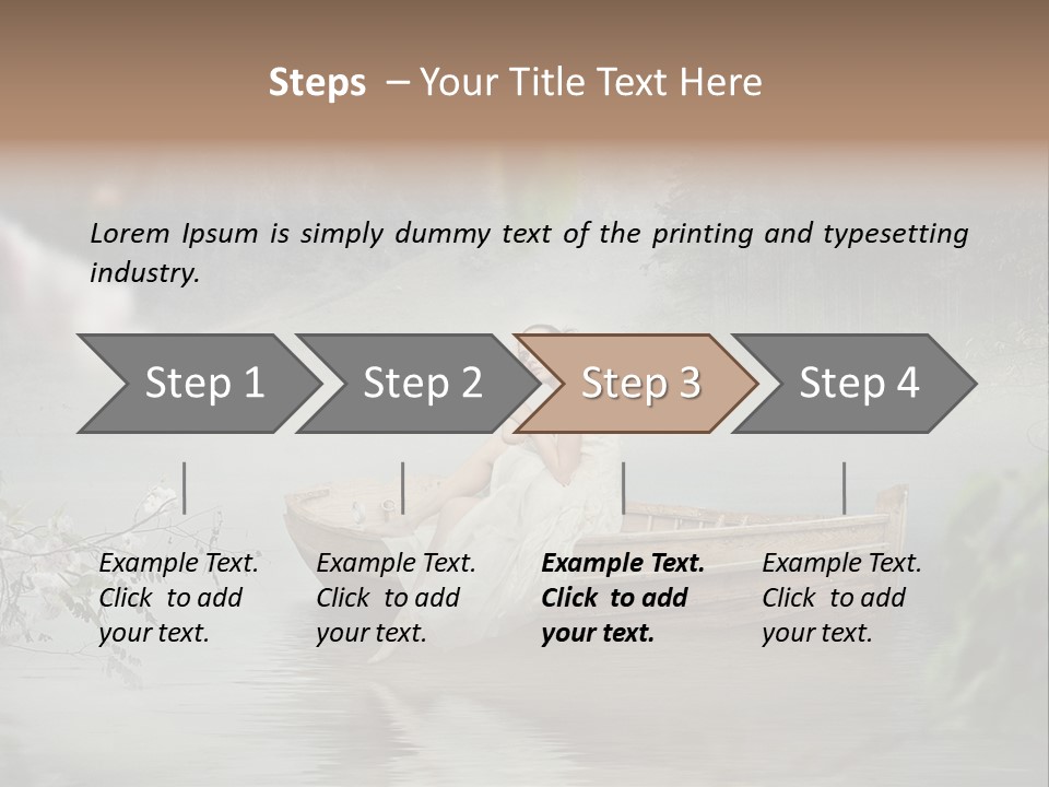 Lady Nostalgic Mountains PowerPoint Template