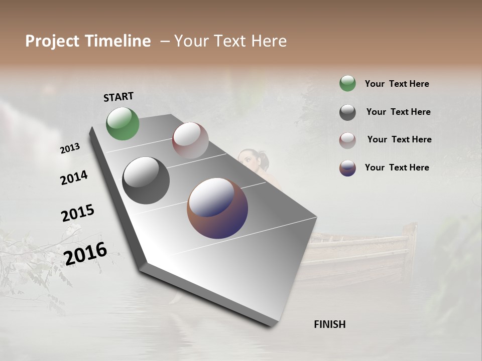 Lady Nostalgic Mountains PowerPoint Template