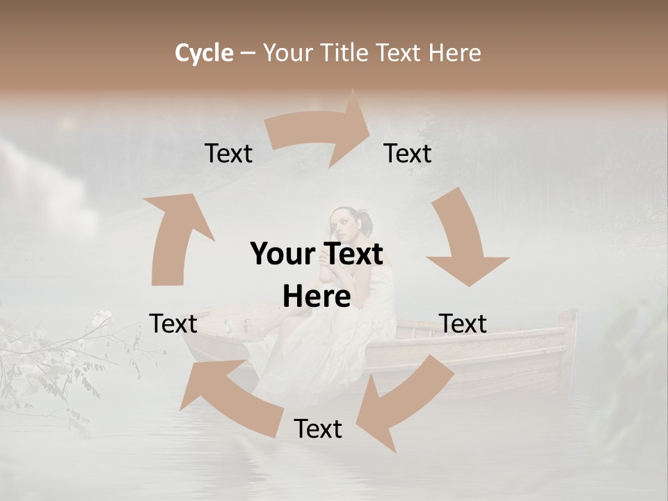 Lady Nostalgic Mountains PowerPoint Template