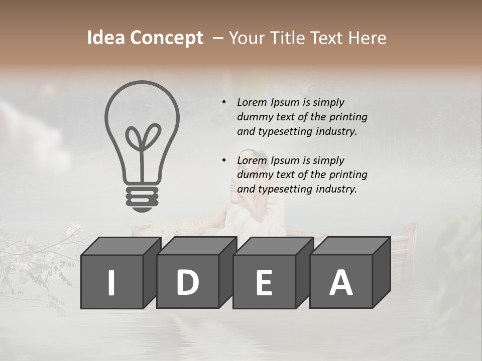 Lady Nostalgic Mountains PowerPoint Template