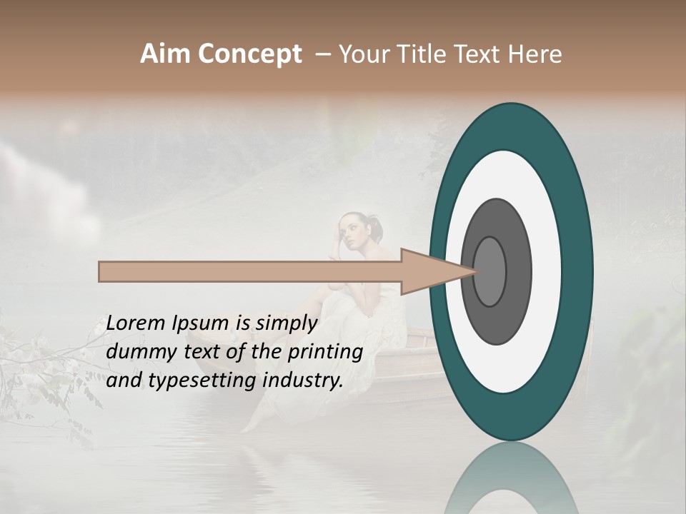 Lady Nostalgic Mountains PowerPoint Template