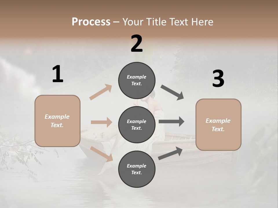 Lady Nostalgic Mountains PowerPoint Template