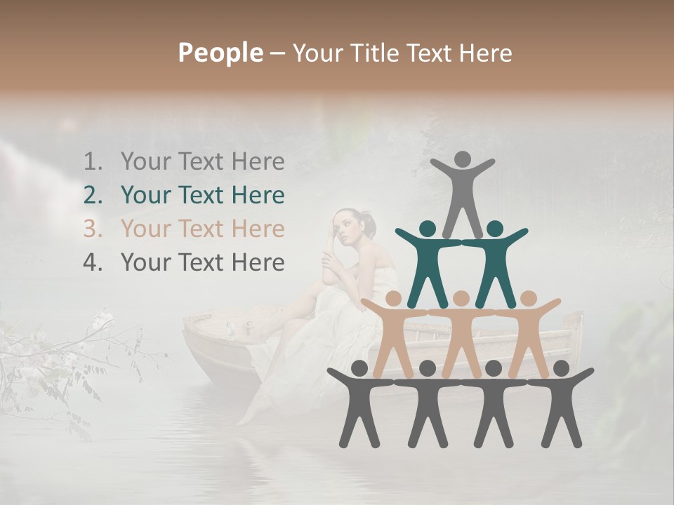 Lady Nostalgic Mountains PowerPoint Template