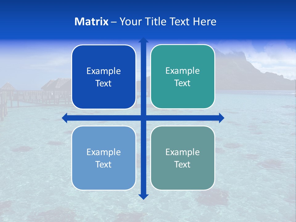 Turquoise Sky Bungalow PowerPoint Template