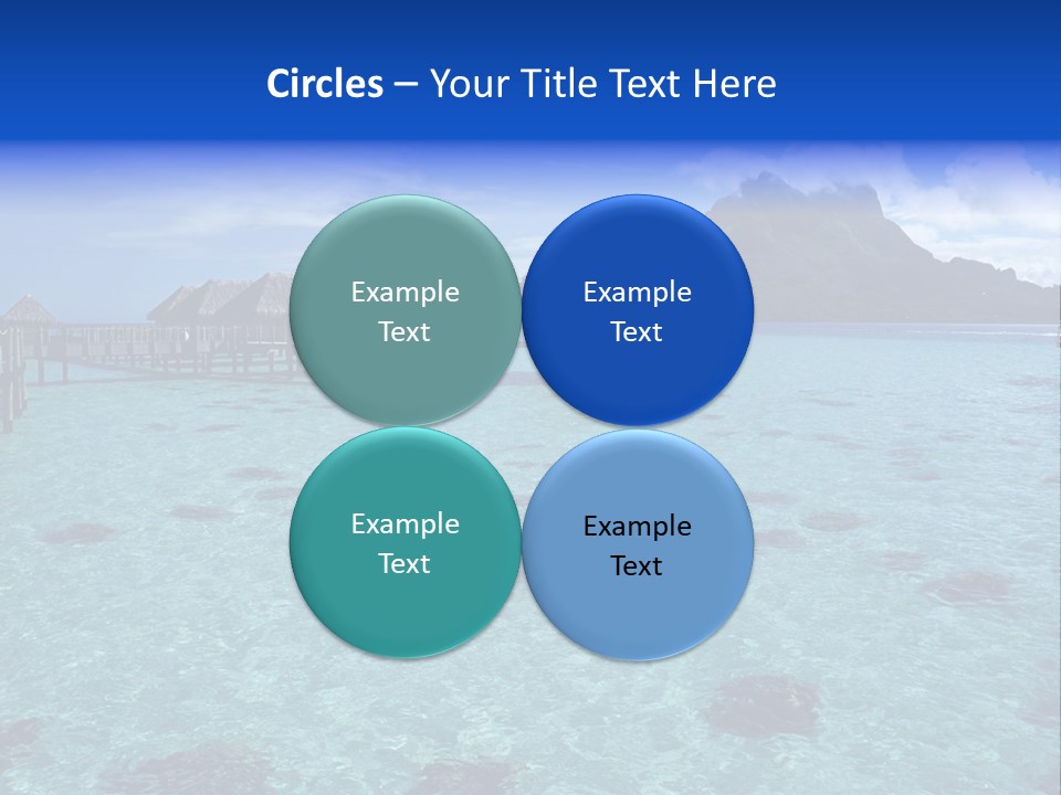 Turquoise Sky Bungalow PowerPoint Template