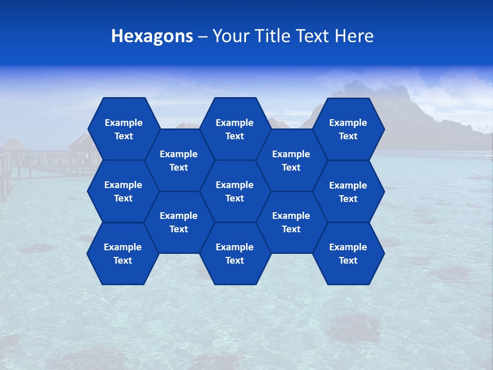 Turquoise Sky Bungalow PowerPoint Template