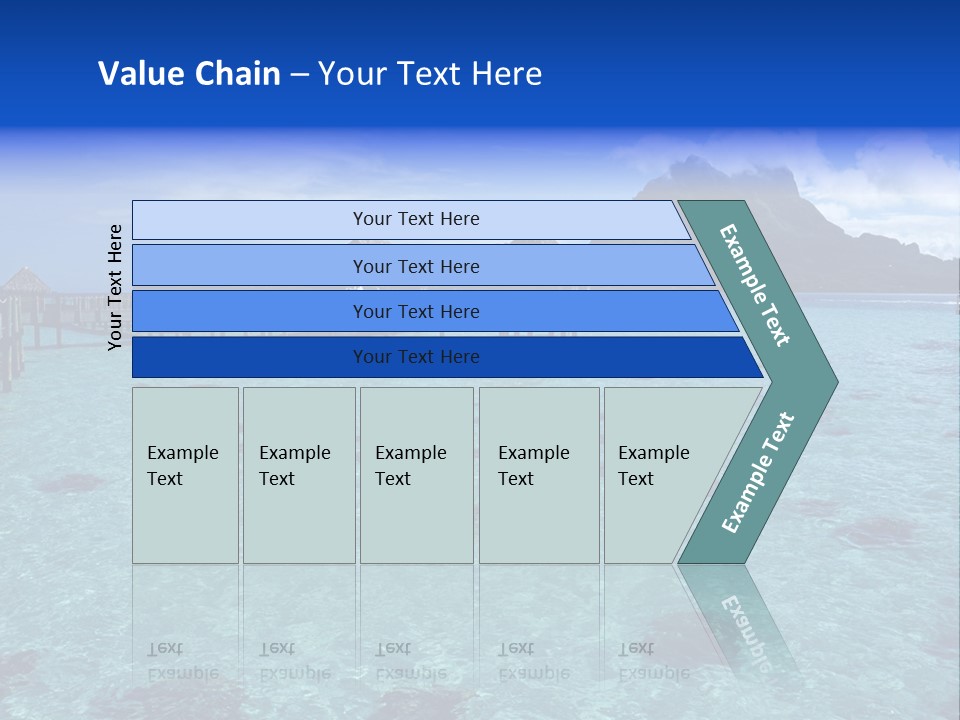 Turquoise Sky Bungalow PowerPoint Template