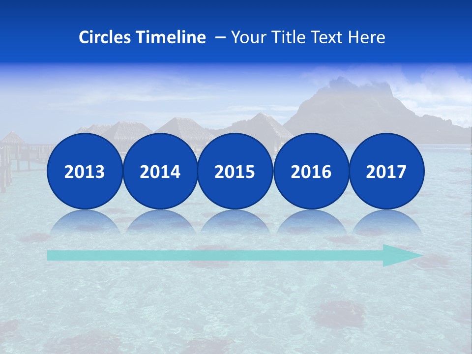 Turquoise Sky Bungalow PowerPoint Template