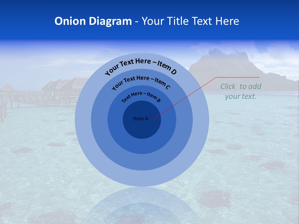 Turquoise Sky Bungalow PowerPoint Template