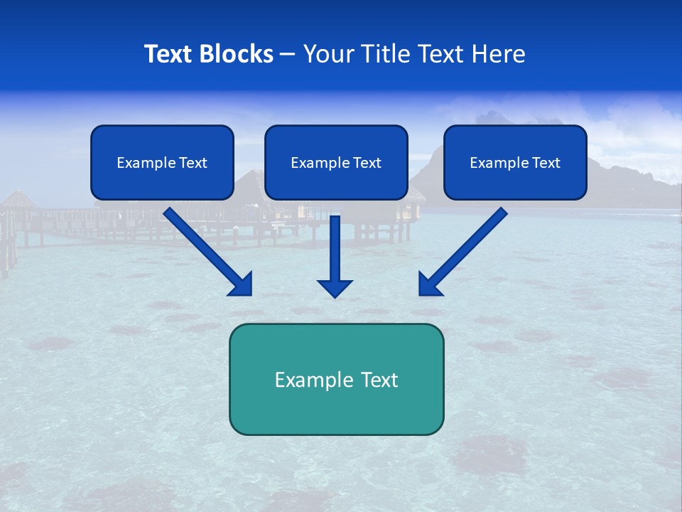 Turquoise Sky Bungalow PowerPoint Template