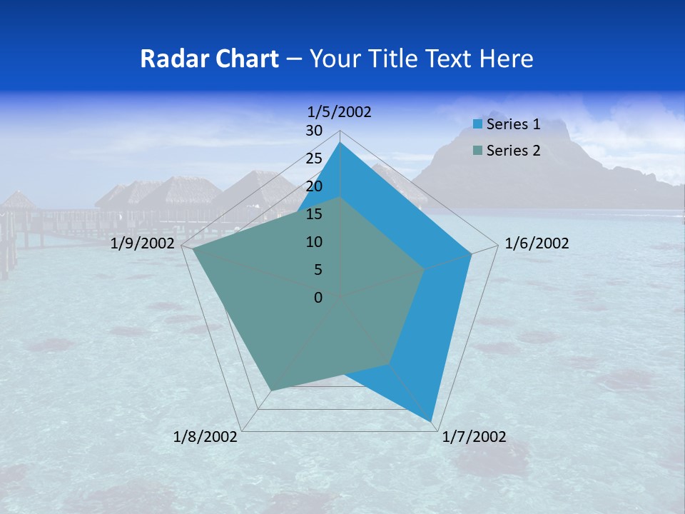 Turquoise Sky Bungalow PowerPoint Template