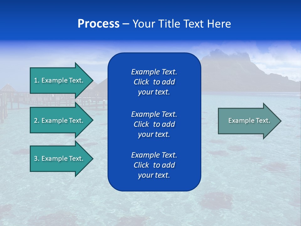 Turquoise Sky Bungalow PowerPoint Template