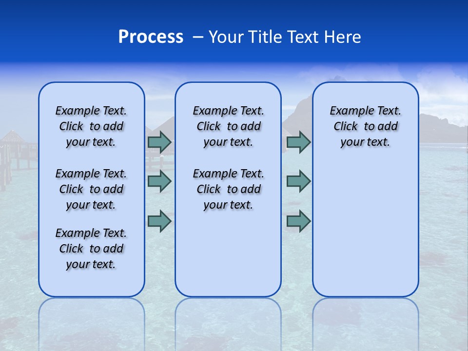 Turquoise Sky Bungalow PowerPoint Template