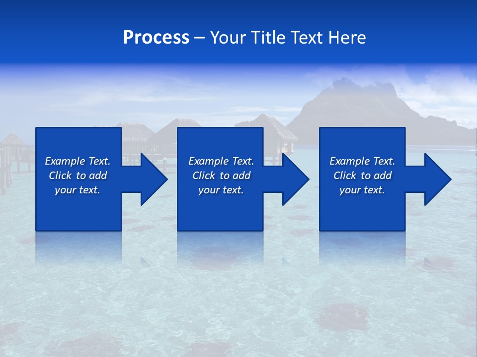 Turquoise Sky Bungalow PowerPoint Template