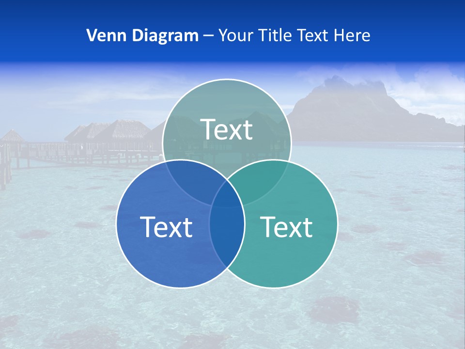 Turquoise Sky Bungalow PowerPoint Template