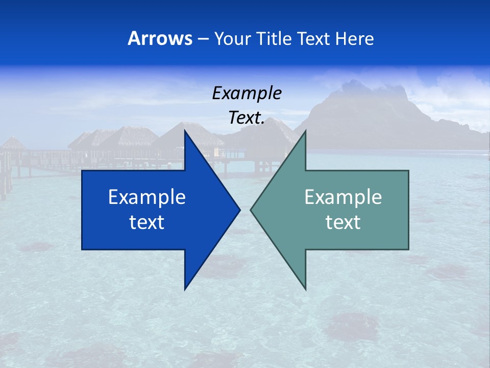 Turquoise Sky Bungalow PowerPoint Template