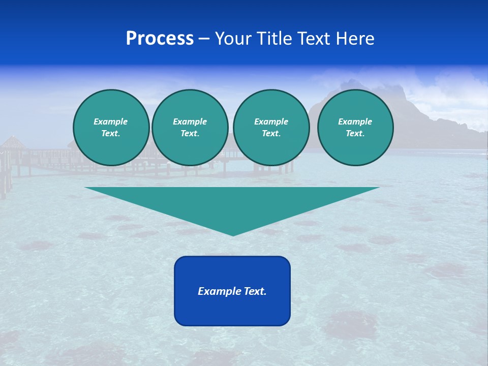 Turquoise Sky Bungalow PowerPoint Template