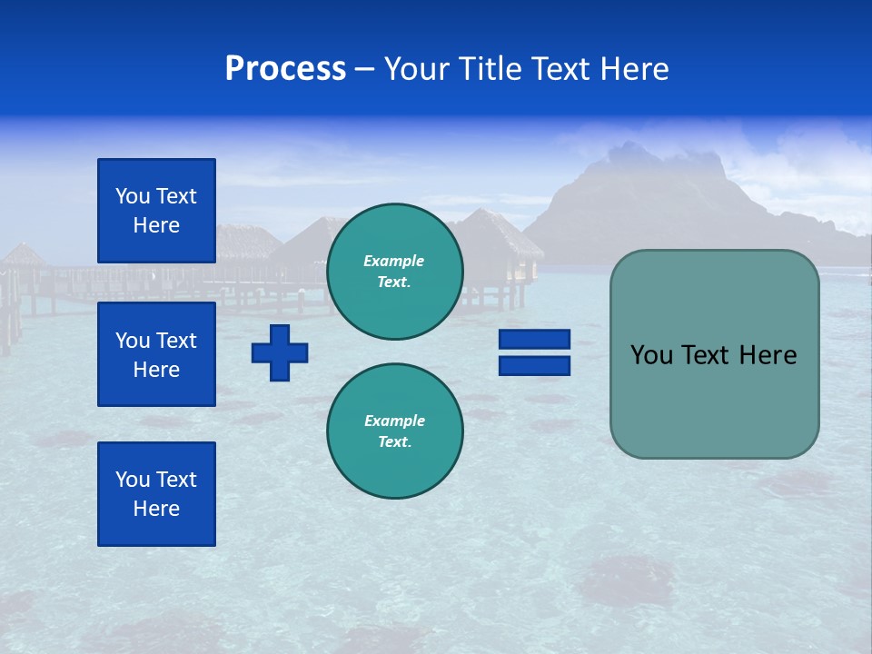 Turquoise Sky Bungalow PowerPoint Template