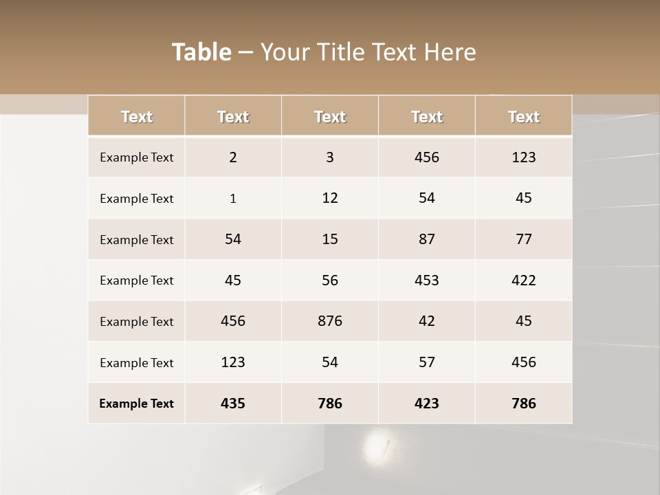 Banister Floor Duplex PowerPoint Template