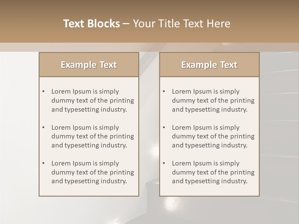 Banister Floor Duplex PowerPoint Template