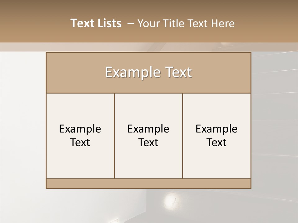 Banister Floor Duplex PowerPoint Template