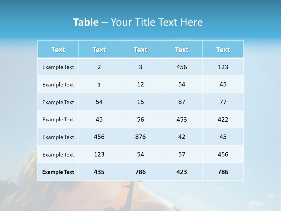 Youth Sky Teen PowerPoint Template