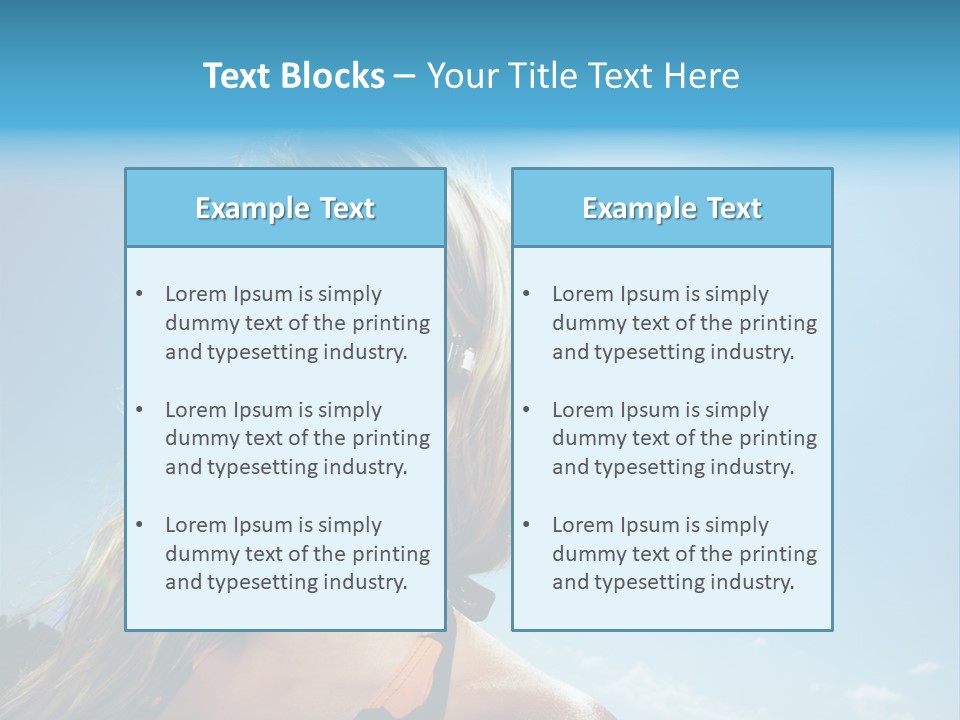 Youth Sky Teen PowerPoint Template