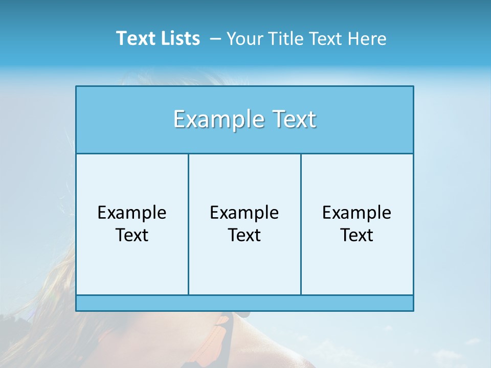 Youth Sky Teen PowerPoint Template