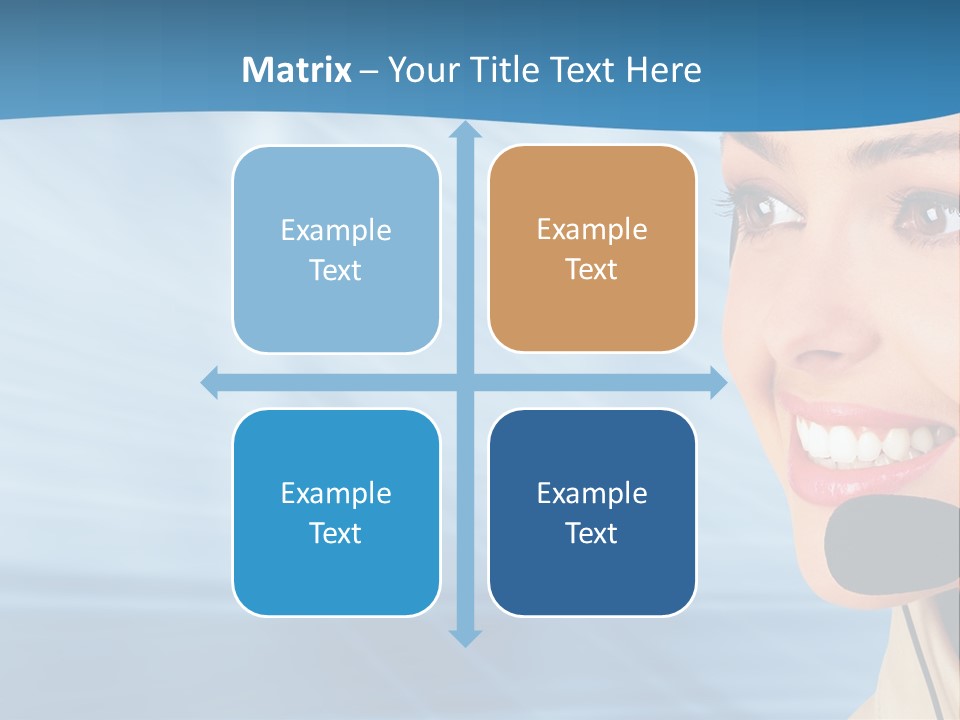 Customer Girl Corporation PowerPoint Template