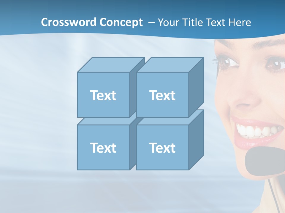 Customer Girl Corporation PowerPoint Template