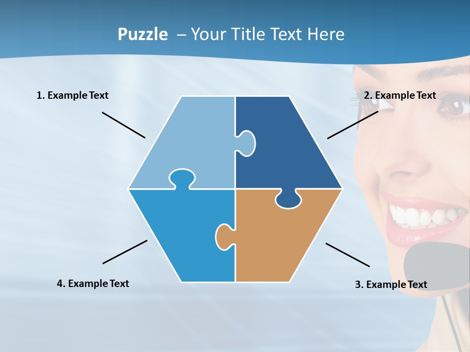 Customer Girl Corporation PowerPoint Template