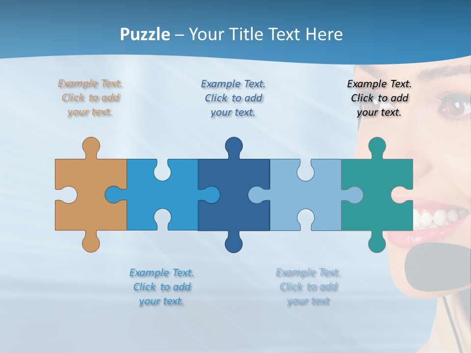 Customer Girl Corporation PowerPoint Template