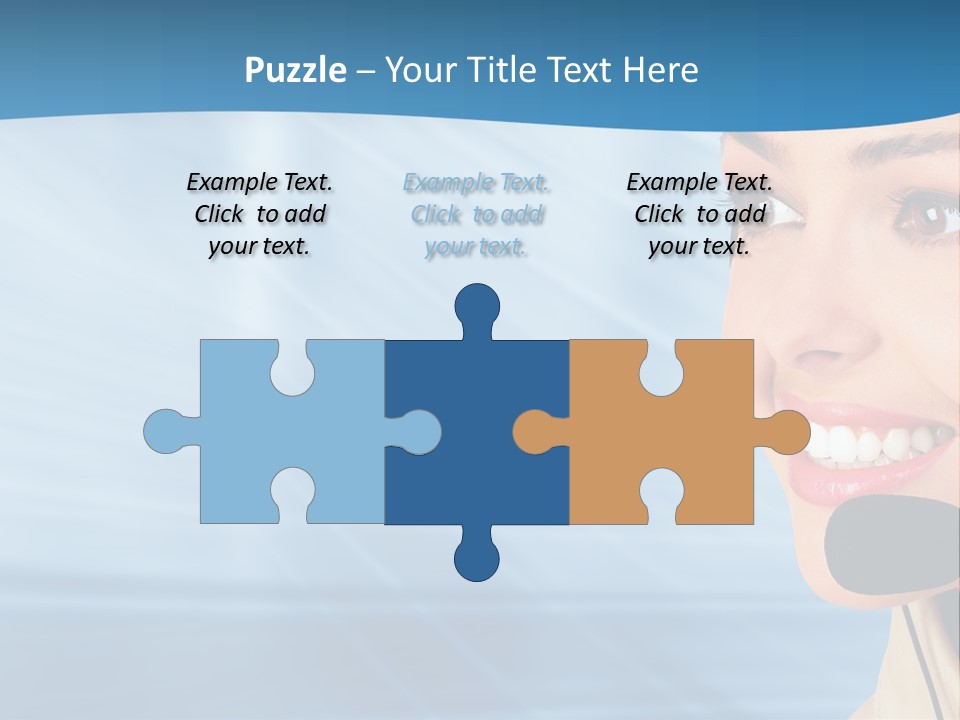 Customer Girl Corporation PowerPoint Template