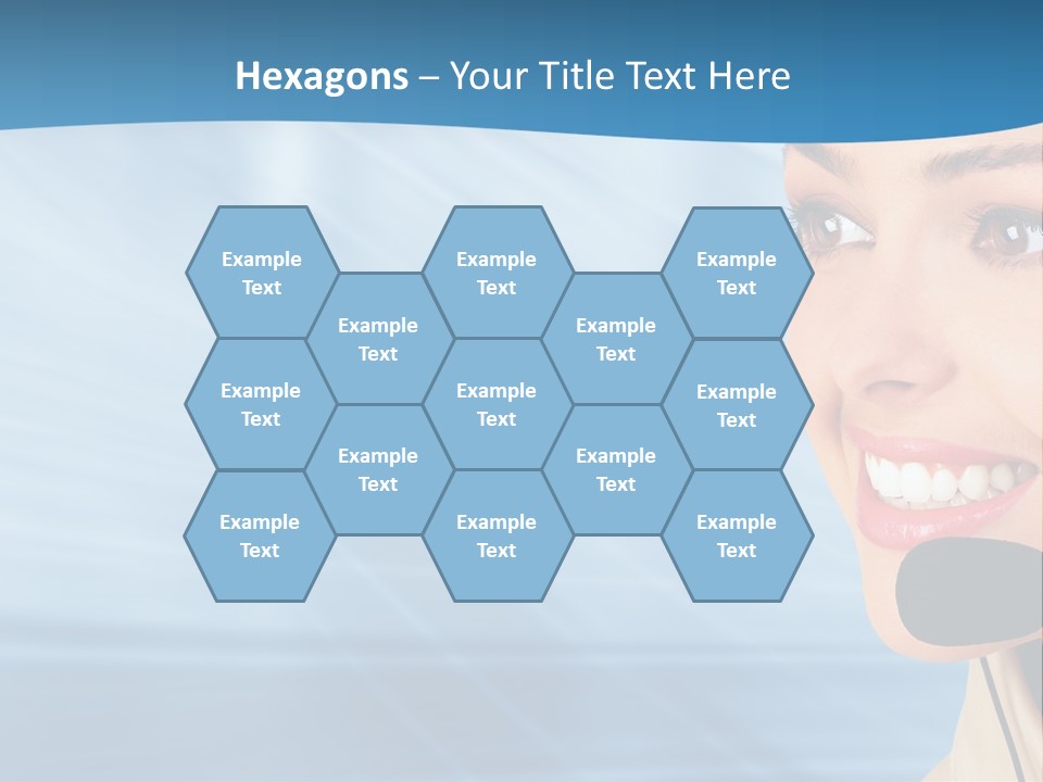 Customer Girl Corporation PowerPoint Template