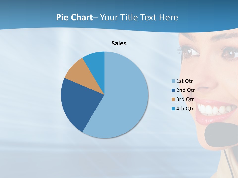 Customer Girl Corporation PowerPoint Template