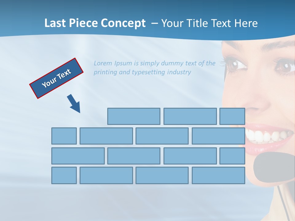 Customer Girl Corporation PowerPoint Template