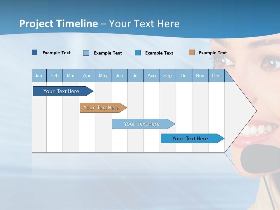 Customer Girl Corporation PowerPoint Template