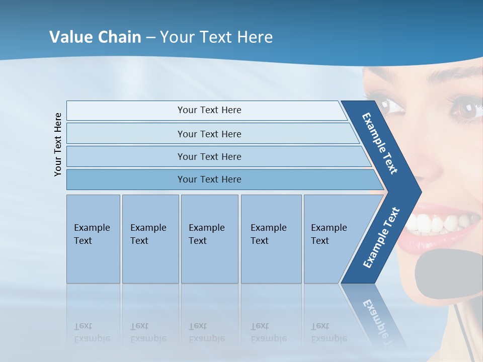 Customer Girl Corporation PowerPoint Template