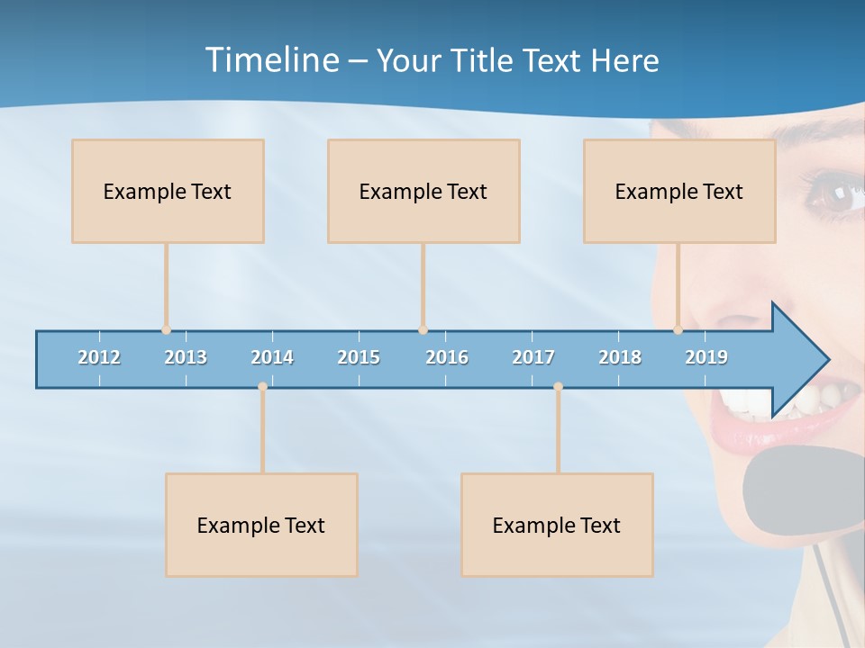 Customer Girl Corporation PowerPoint Template