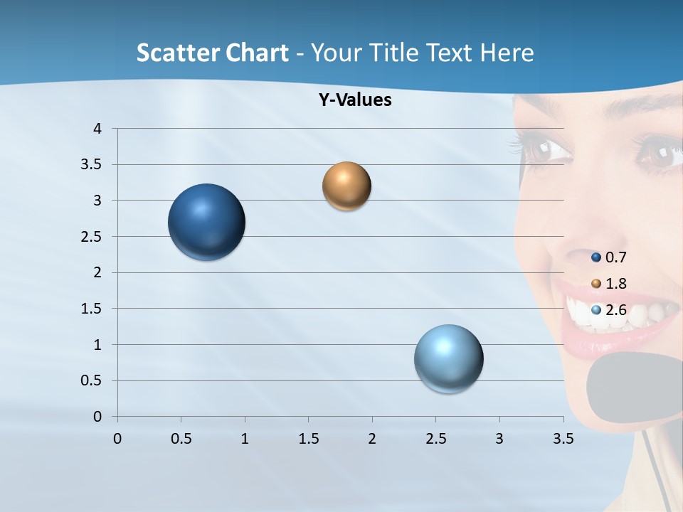 Customer Girl Corporation PowerPoint Template