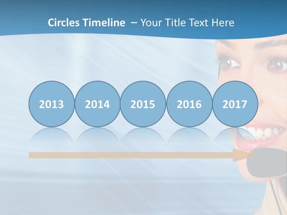 Customer Girl Corporation PowerPoint Template