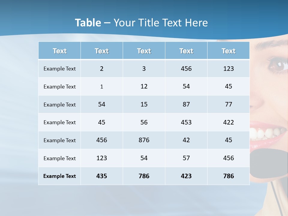 Customer Girl Corporation PowerPoint Template